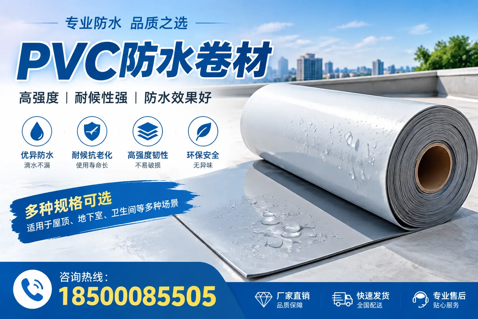 选用PVC防水卷材时需要避开的常见误区,特别是在临沂