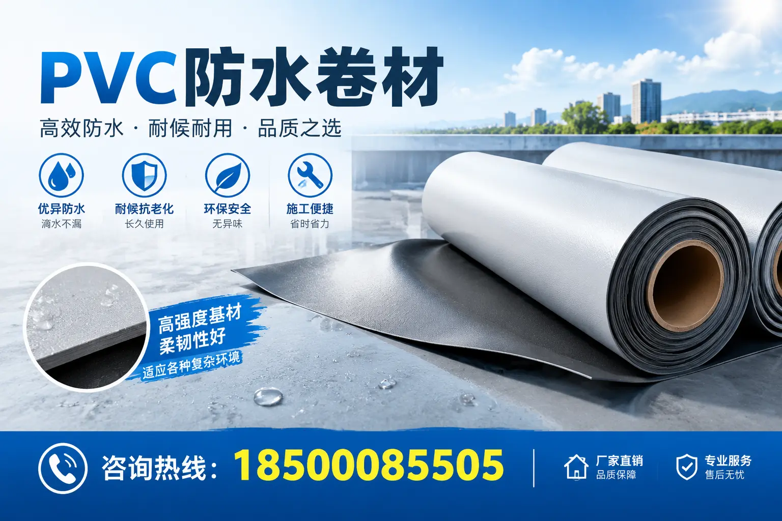 PVC防水卷材的环保特性与可持续发展探讨临沂